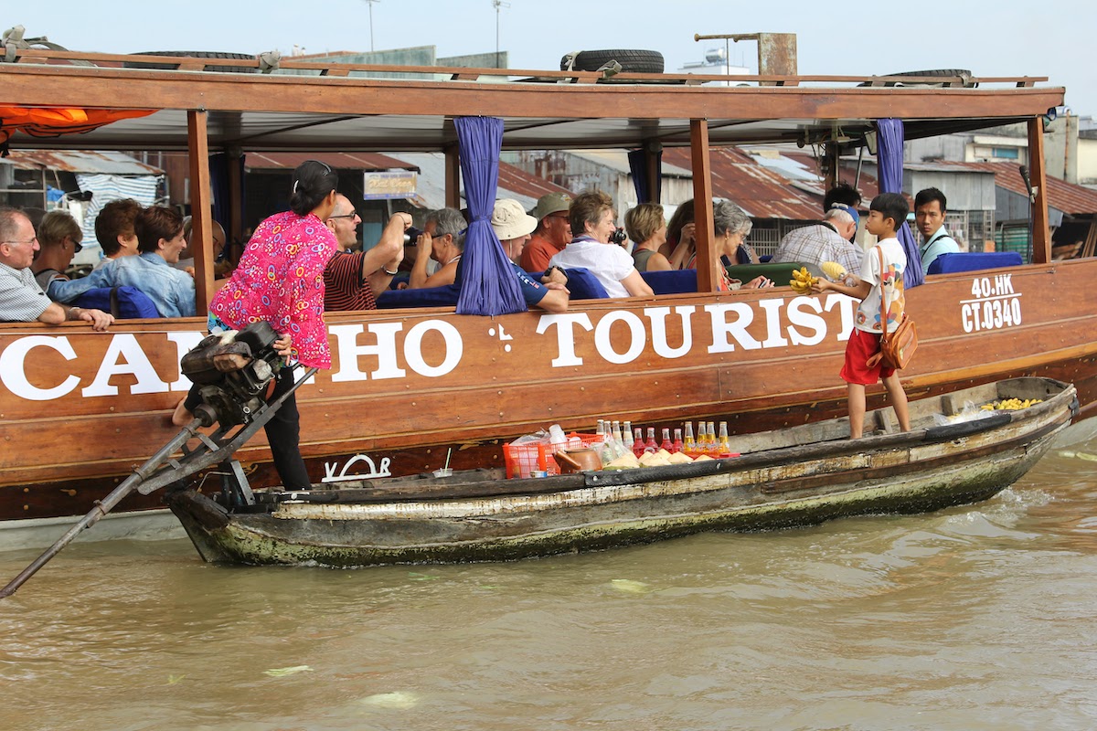 Een van de meest tegenvallende bestemmingen is in vietnam de Mekong Delta Tour