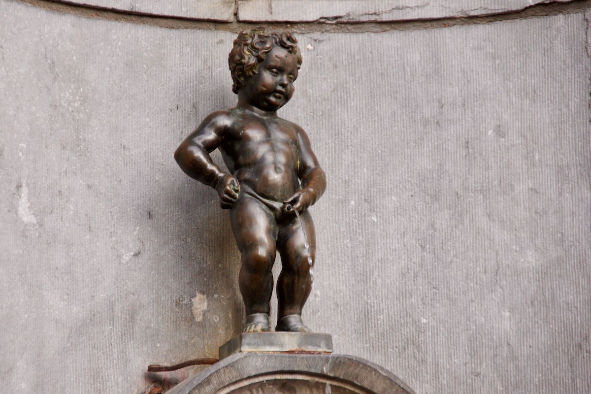 Een van de meest tegenvallende bestemmingen is Manneken Pis in Brussel