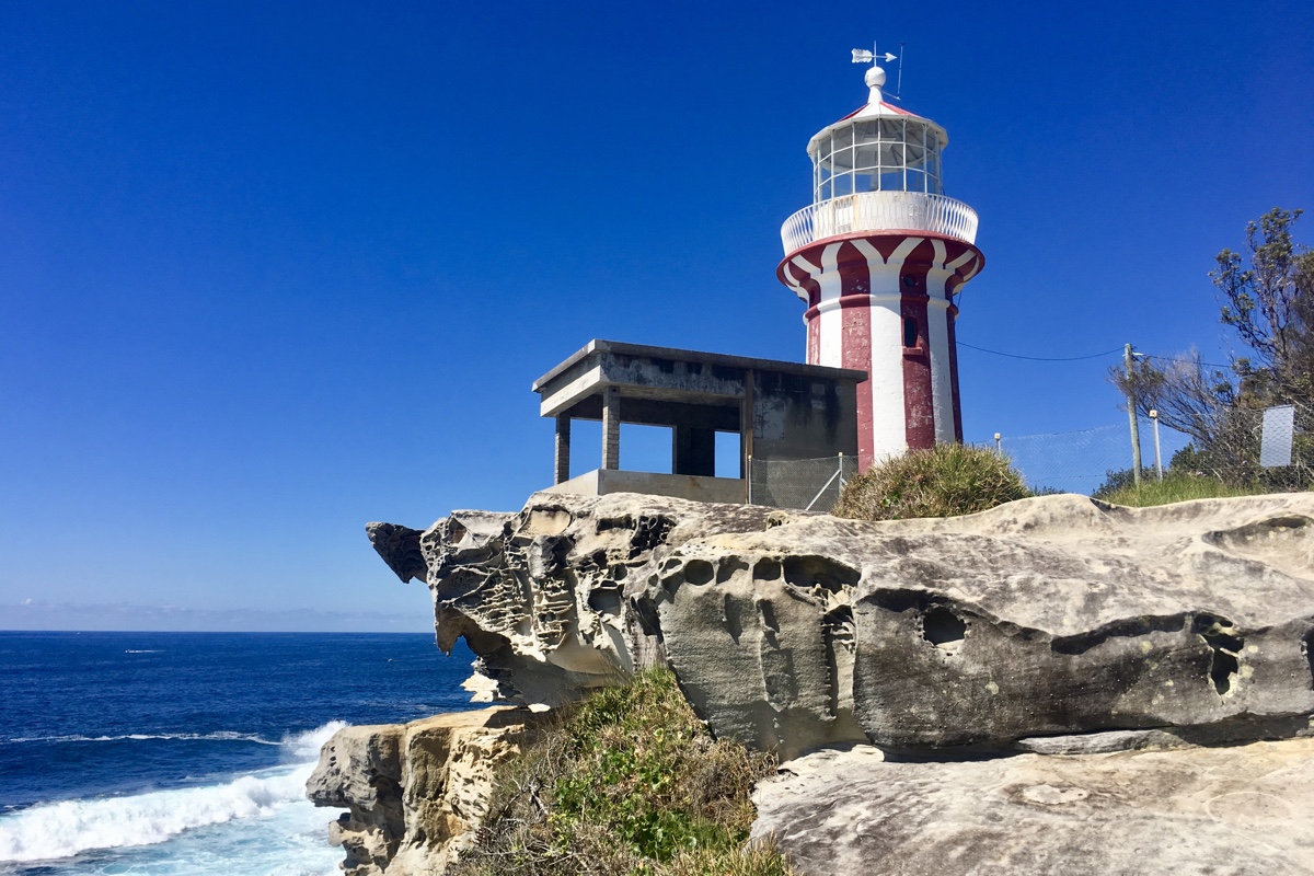 De prachtige lighthouse op South Head in Sydney