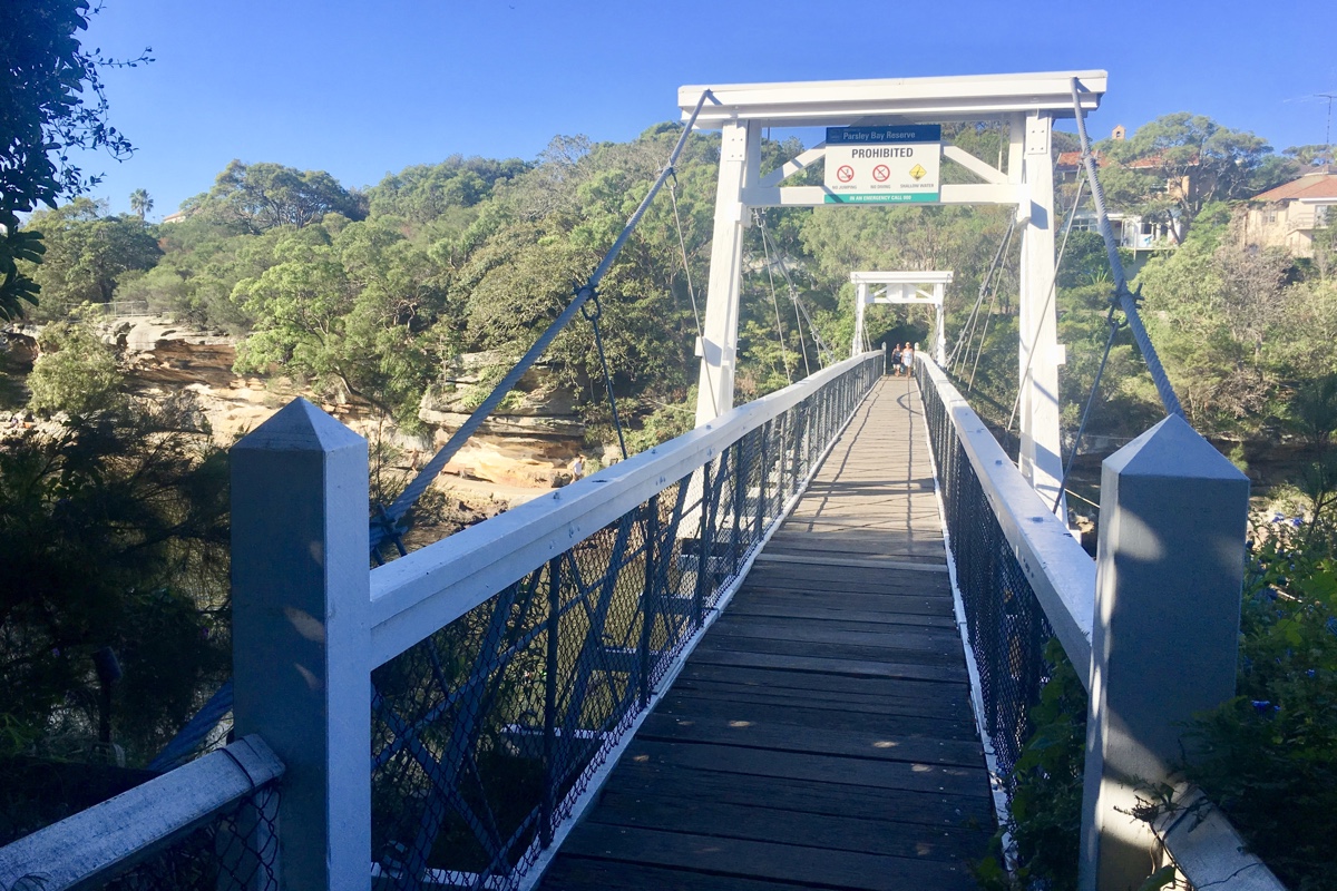 To do in Sydney wandel van Rose Bay naar Watson Bay en loop onderweg over de Parsley Bridge