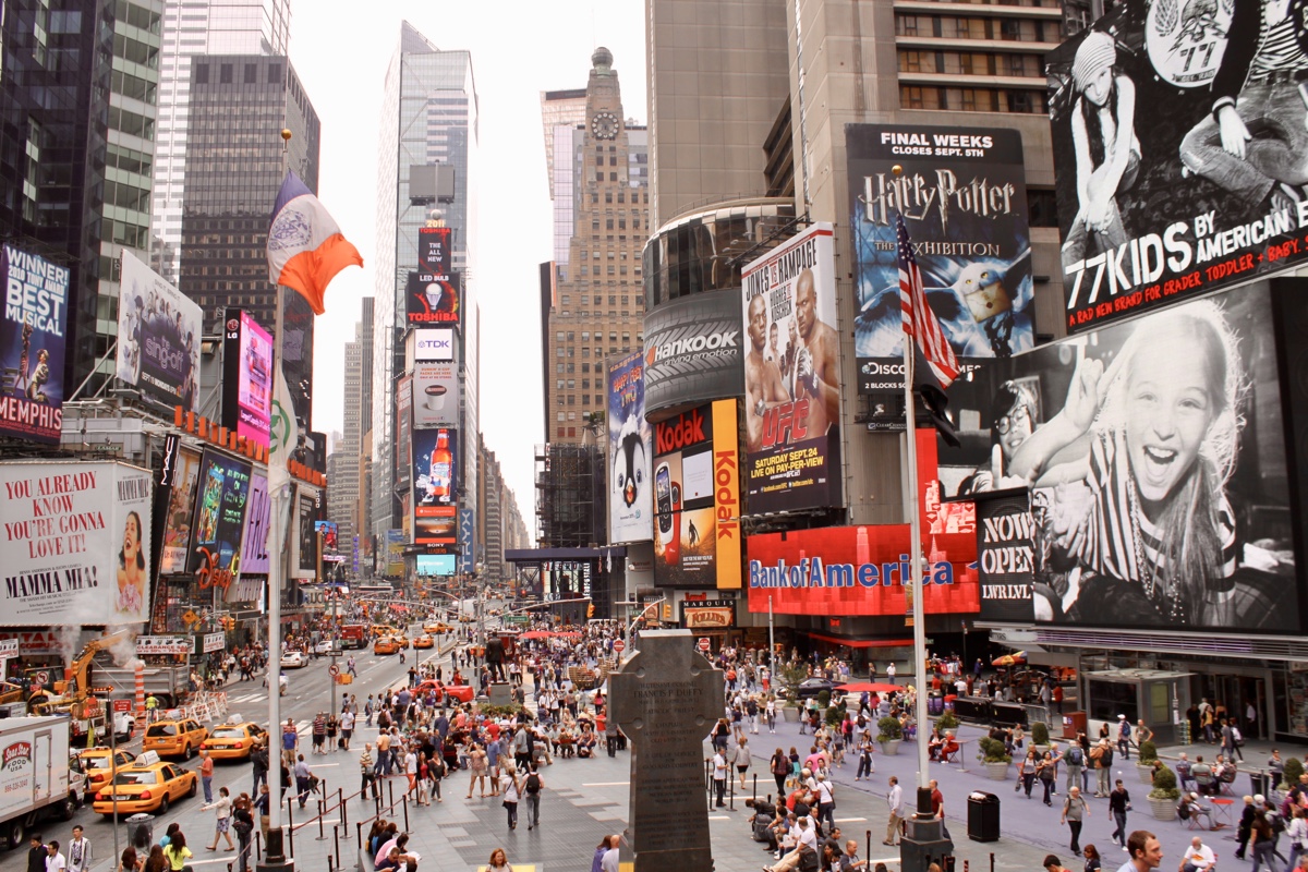 Times Square mag je niet missen als je op rondreis Canada & New York bent
