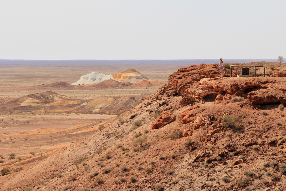 De kleuren van de Painted Desert aan de Oodnadatta Track zijn magisch