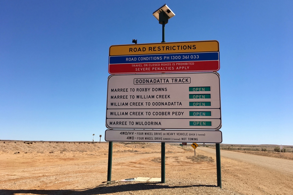 De Oodnadatta Track is echt een gaaf 4x4 track door de outback van Zuid Australië