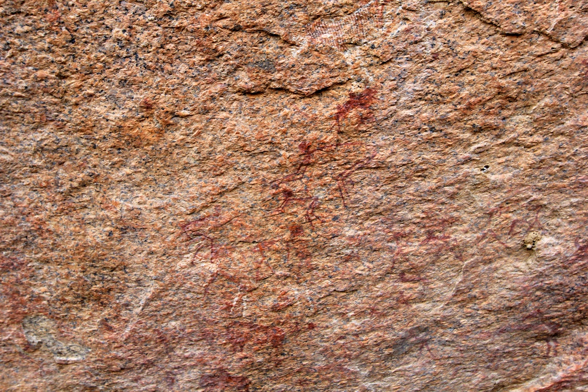 Bijzondere rotstekeningen in Spitzkoppe Namibie