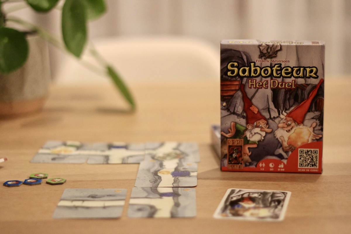 Saboteur is een super leuk spelletje om met zn tweeën te spelen