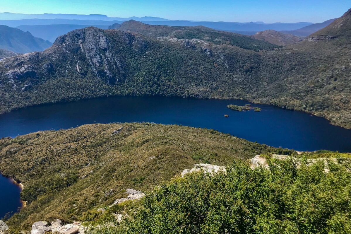 Het uitzicht vanaf Marion Lookout op Tasmanie is al adembenemend