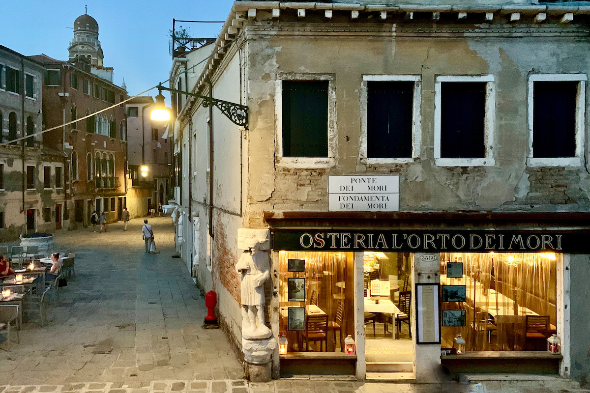 Lekker eten in Venetie doe je bij Osteria l'orto dei mori