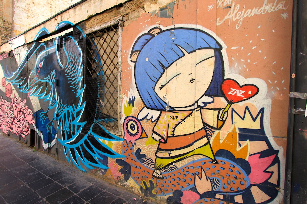 Een van de highlights in Valencia is de toffe street art die je overal in de stad vindt
