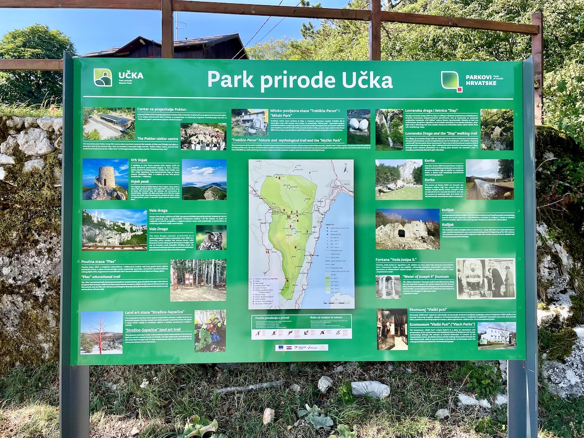 Wandelen in Ucka Natuurpark wandelroutes in Istrie