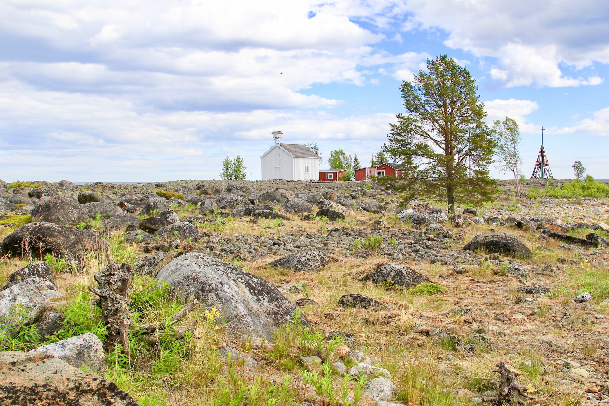 Het mooie dorpje Pite-Ronnskar in Zweeds Lapland